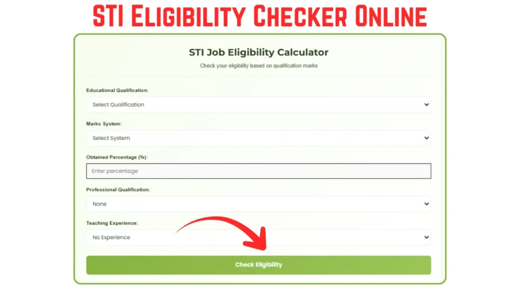 STI Job Eligibility Calculator
