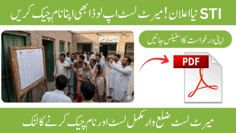 STI Merit List 2025 PDF – District-Wise Name Check Online